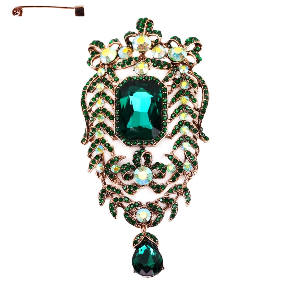 Rhinestone and Crystal Brooch